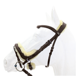 Bridle - Capriole Iivy with fur and with Suregrip reins