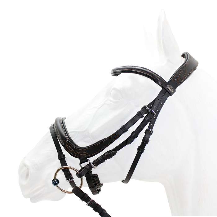 Bridle - Capriole Ivy padded with rubber reins