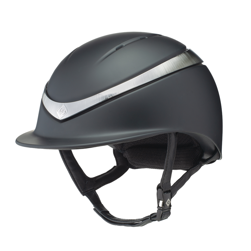 Charles Owen Halo Riding Helmet Black/Platinum