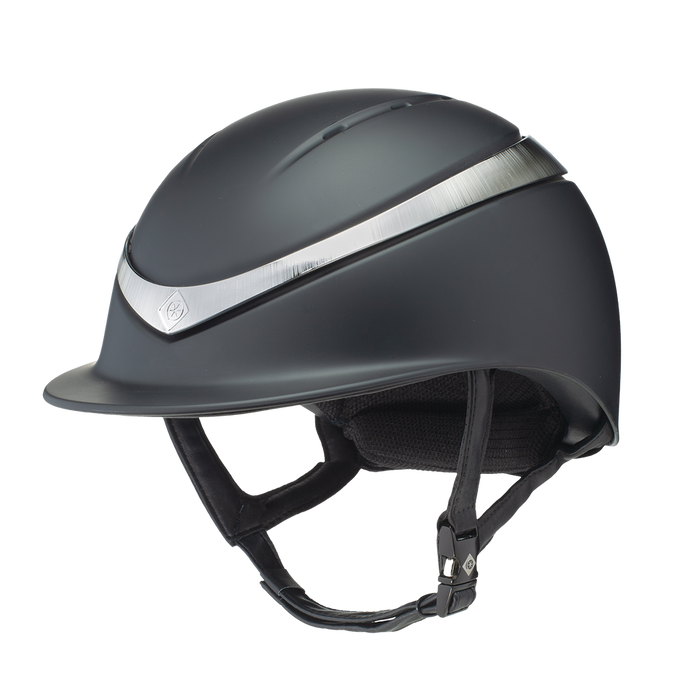 Charles Owen Halo Riding Helmet Black/Platinum