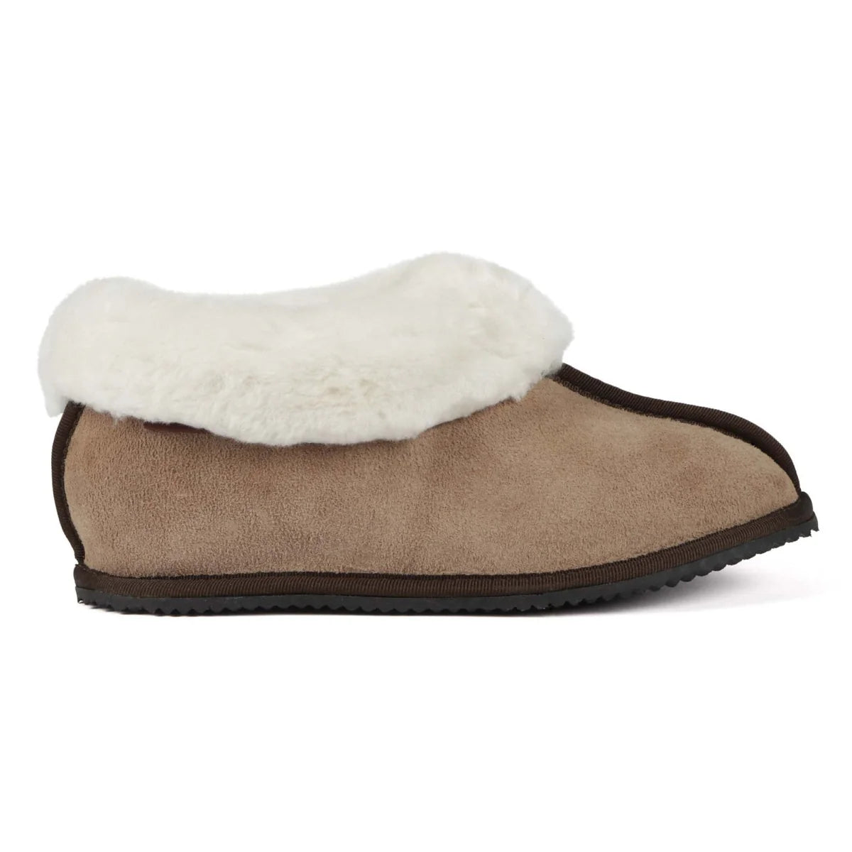Sneeubok Unisex Premium Suede Woolen Slippers Khaki