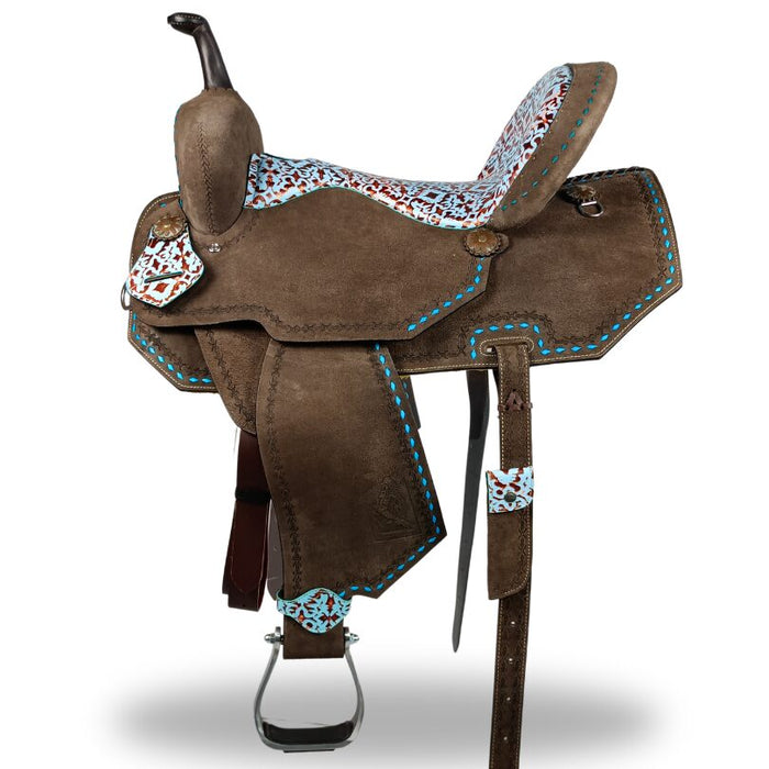 The Ace-High Barrel Racer- Western Saddle 16 inch