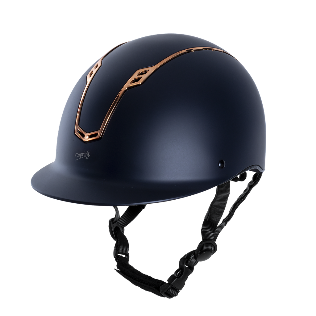 Capriole Lucy Helmet Black and Nickle