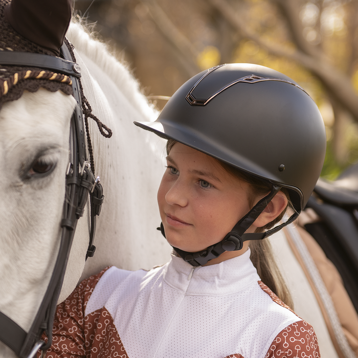 Capriole Lucy Helmet Black and Silver