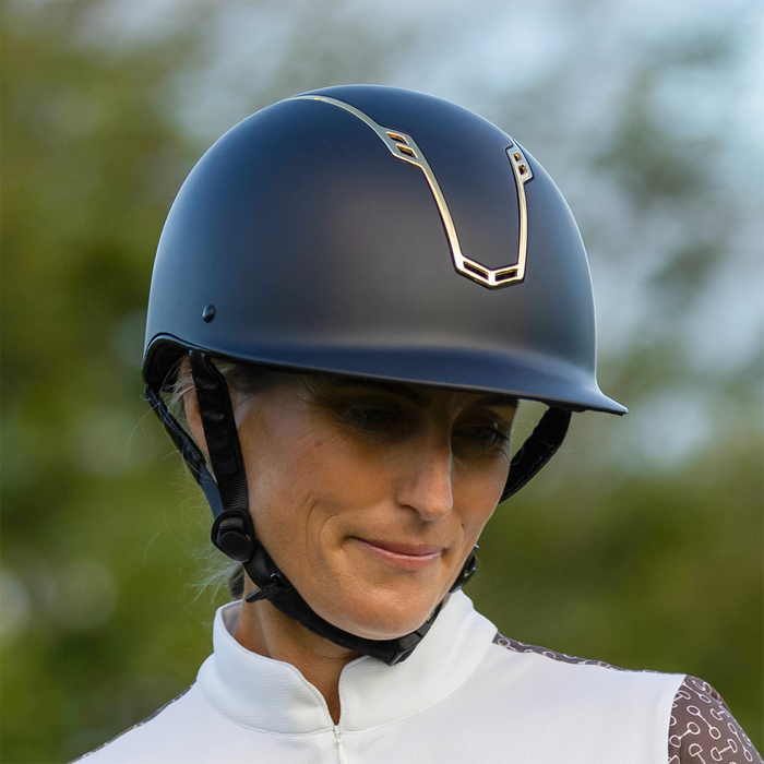 Capriole Lucy Helmet Navy and Nickle