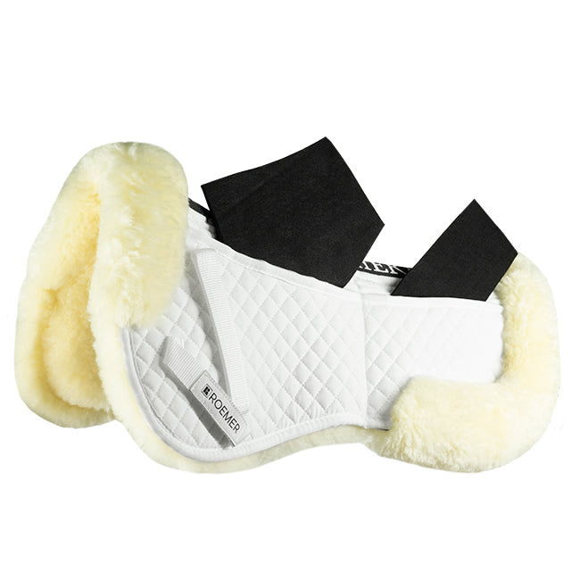 Roemer Saddle Pad White With Beige Genuine Sherpa Corrector
