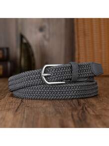 EquiChic Belt 0.91inch Woven Elastic Buckle-Free Unisex Waist Belt, Fashion Versatile Summer, School