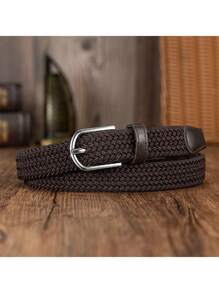 EquiChic Belt 0.91inch Woven Elastic Buckle-Free Unisex Waist Belt, Fashion Versatile Summer, School