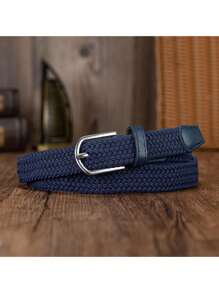 EquiChic Belt 0.91inch Woven Elastic Buckle-Free Unisex Waist Belt, Fashion Versatile Summer, School