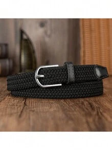 EquiChic Belt 0.91inch Woven Elastic Buckle-Free Unisex Waist Belt, Fashion Versatile Summer, School