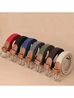 EquiChic Belt 0.91inch Woven Elastic Buckle-Free Unisex Waist Belt, Fashion Versatile Summer, School