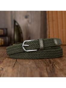 EquiChic Belt 0.91inch Woven Elastic Buckle-Free Unisex Waist Belt, Fashion Versatile Summer, School