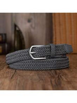 EquiChic Belt 0.91inch Woven Elastic Buckle-Free Unisex Waist Belt, Fashion Versatile Summer, School
