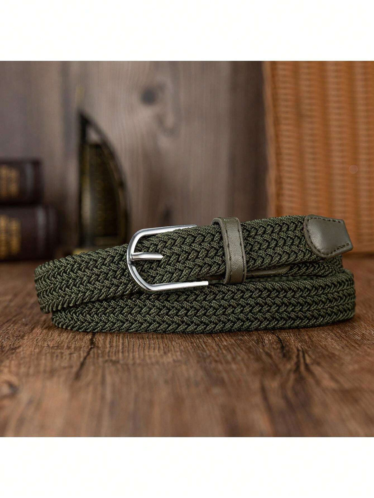 EquiChic Belt 0.91inch Woven Elastic Buckle-Free Unisex Waist Belt, Fashion Versatile Summer, School