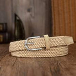 EquiChic Belt 0.91inch Woven Elastic Buckle-Free Unisex Waist Belt, Fashion Versatile Summer, School