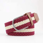 EquiChic Fashion Elastic Woven Belt, Width 3.3cm, Length 105-107cm, For Men And Women