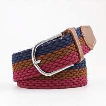 EquiChic Fashion Elastic Woven Belt, Width 3.3cm, Length 105-107cm, For Men And Women