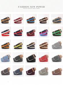 EquiChic Fashion Elastic Woven Belt, Width 3.3cm, Length 105-107cm, For Men And Women