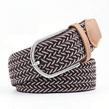 EquiChic Fashion Elastic Woven Belt, Width 3.3cm, Length 105-107cm, For Men And Women