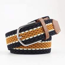 EquiChic Fashion Elastic Woven Belt, Width 3.3cm, Length 105-107cm, For Men And Women