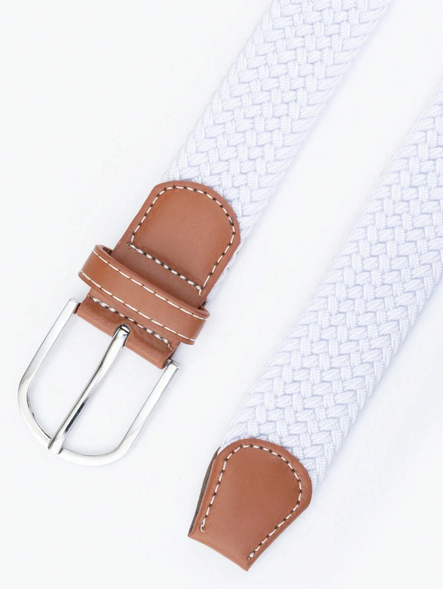 EquiRogue Belt Men Elastic Braided Belt, Holeless Business Casual Golf Waistband Summer, School