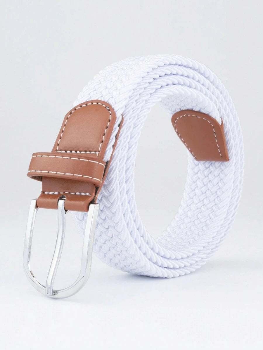 EquiRogue Belt Men Elastic Braided Belt, Holeless Business Casual Golf Waistband Summer, School
