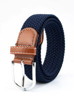 EquiRogue Belt Men Elastic Braided Belt, Holeless Business Casual Golf Waistband Summer, School
