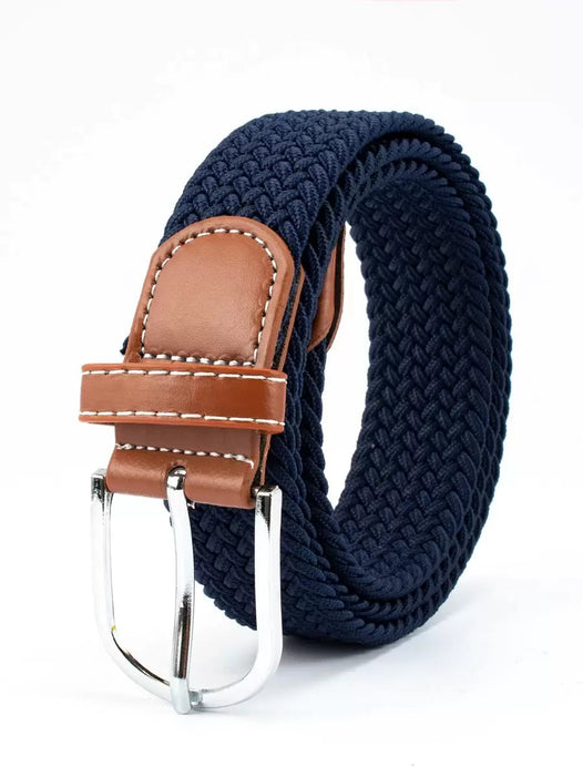 EquiRogue Belt Men Elastic Braided Belt, Holeless Business Casual Golf Waistband Summer, School