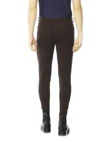 EquiRogue Riding Breeches Aoud Coffee Mens Soft Breathable Half Breeches Equestrian Pants Half Silicone