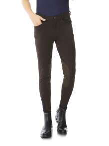 EquiRogue Riding Breeches Aoud Coffee Mens Soft Breathable Half Breeches Equestrian Pants Half Silicone