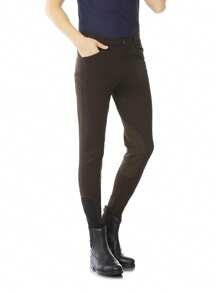 EquiRogue Riding Breeches Aoud Coffee Mens Soft Breathable Half Breeches Equestrian Pants Half Silicone