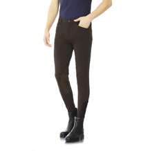 EquiRogue Riding Breeches Aoud Coffee Mens Soft Breathable Half Breeches Equestrian Pants Half Silicone