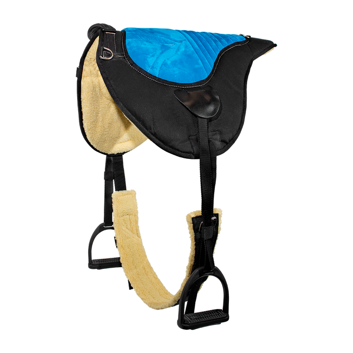 Bareback pad shaped numnah treeless saddle