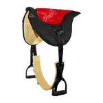 Bareback pad shaped numnah treeless saddle