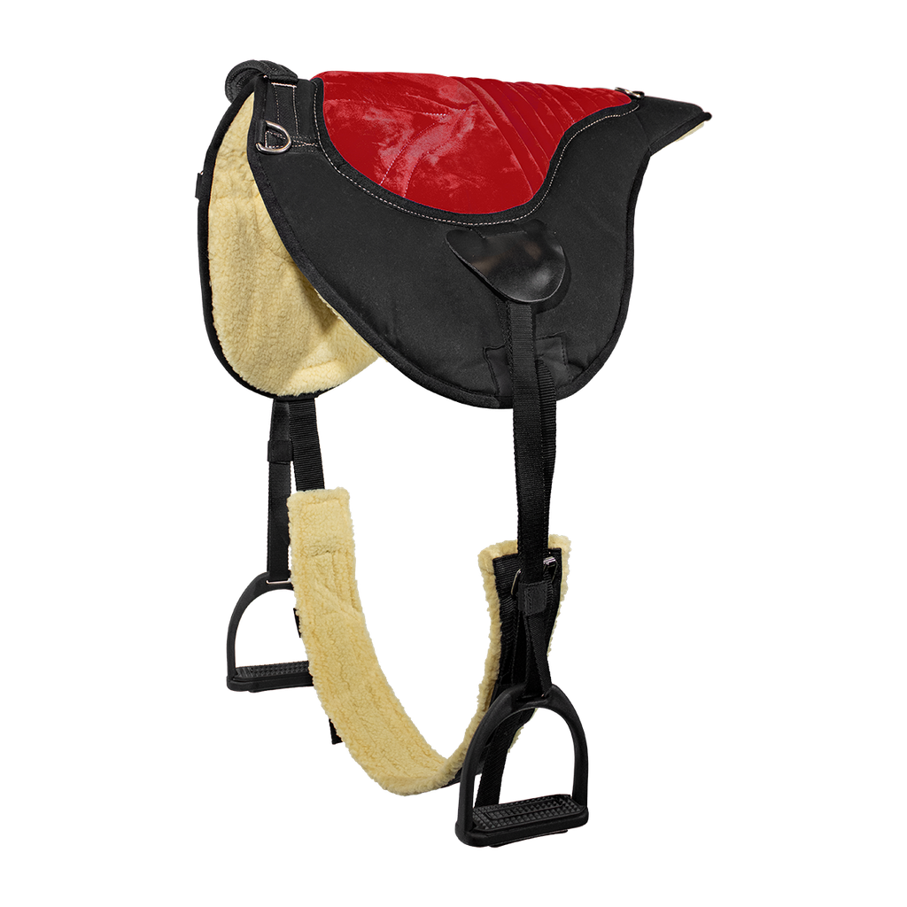 Bareback pad shaped numnah treeless saddle