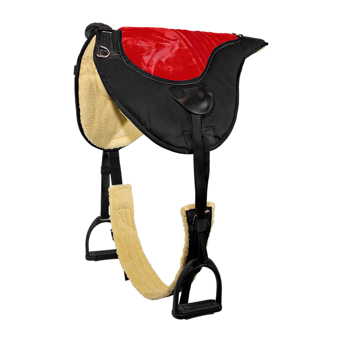 Bareback pad shaped numnah treeless saddle