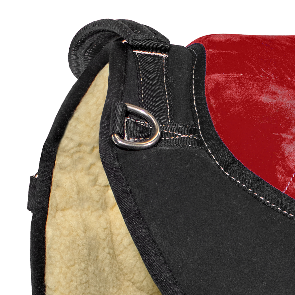 Bareback pad shaped numnah treeless saddle