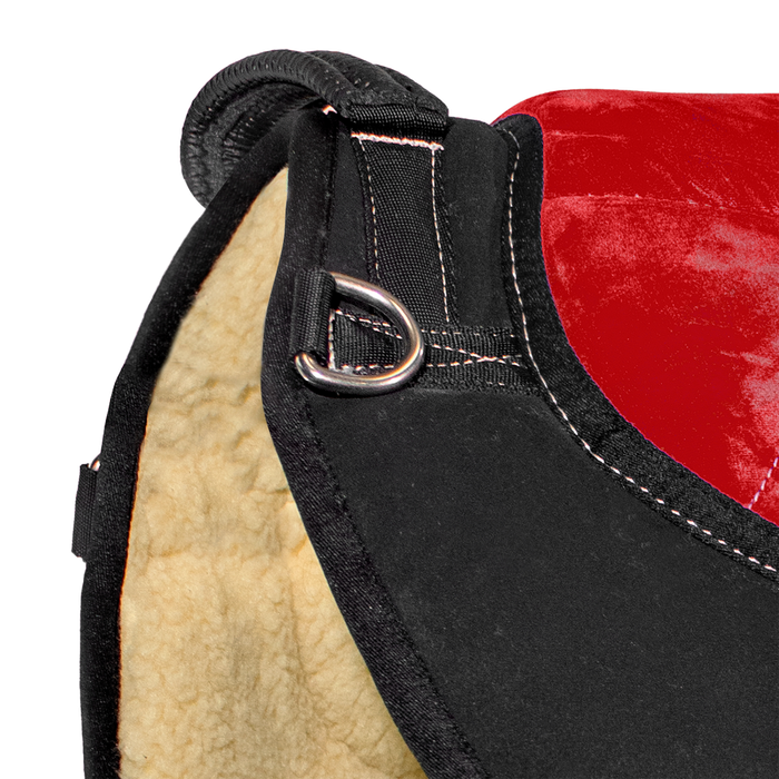 Bareback pad shaped numnah treeless saddle