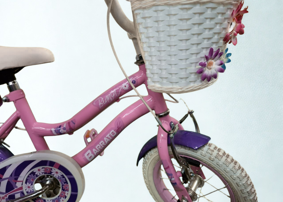 Bicycle BMX Bianca 12 inch with spoke wheels