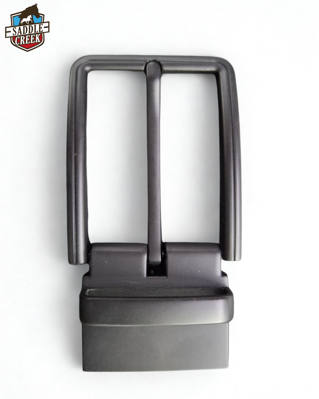 Belt buckle 35mm reversible black