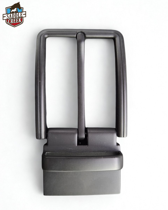 Belt buckle 35mm reversible black