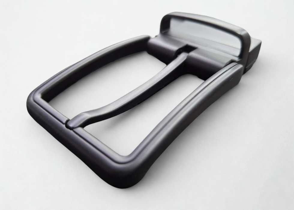 Belt buckle 35mm reversible black