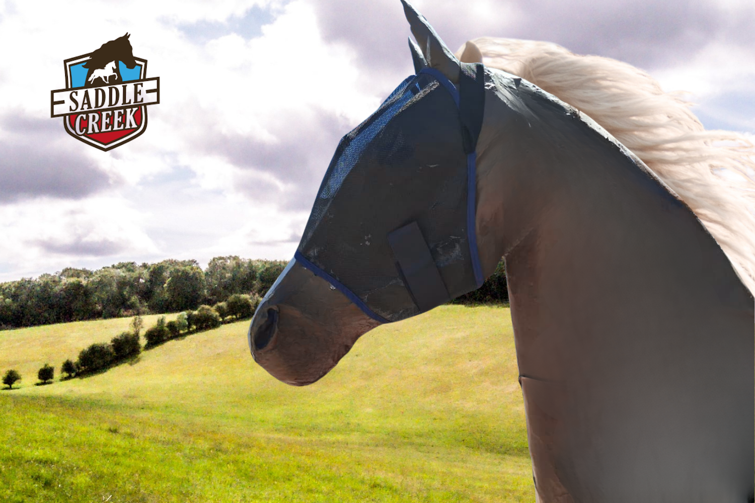 Fly mask plain Large Solo
