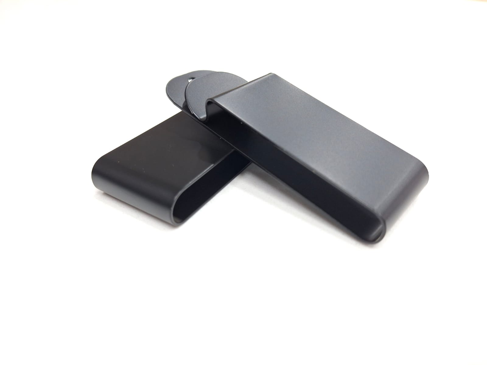 Holster clip metal black 74mm x 24mm