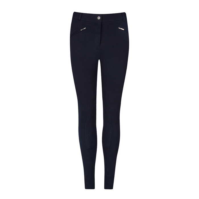 Equileisure Knitted Jodhpurs Navy