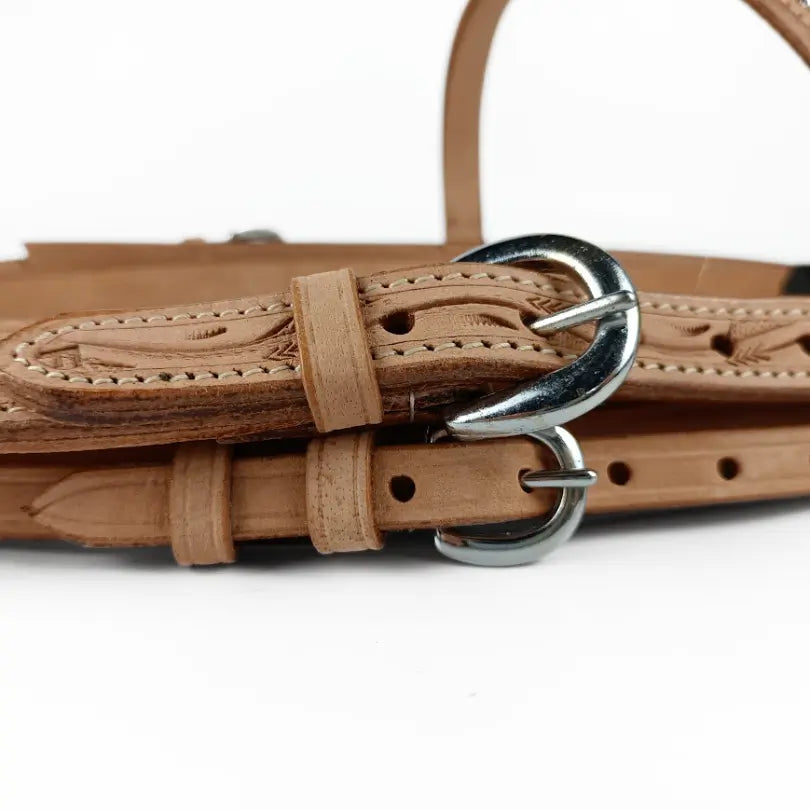 Bridle Sheriff Western Natural Leather