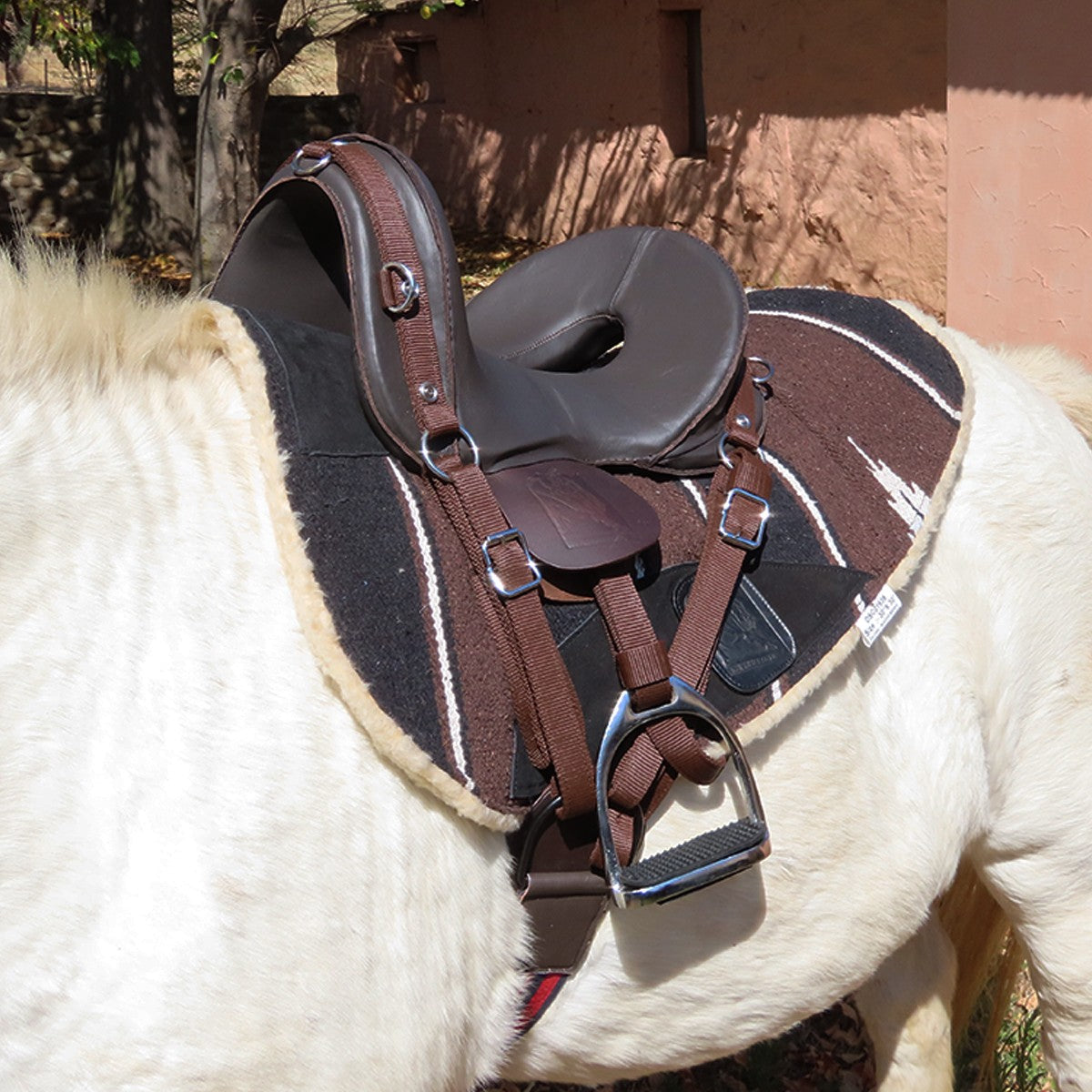Kiddies trail saddle mcclellan brown 14 INCH