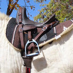 Kiddies trail saddle mcclellan brown 14 INCH