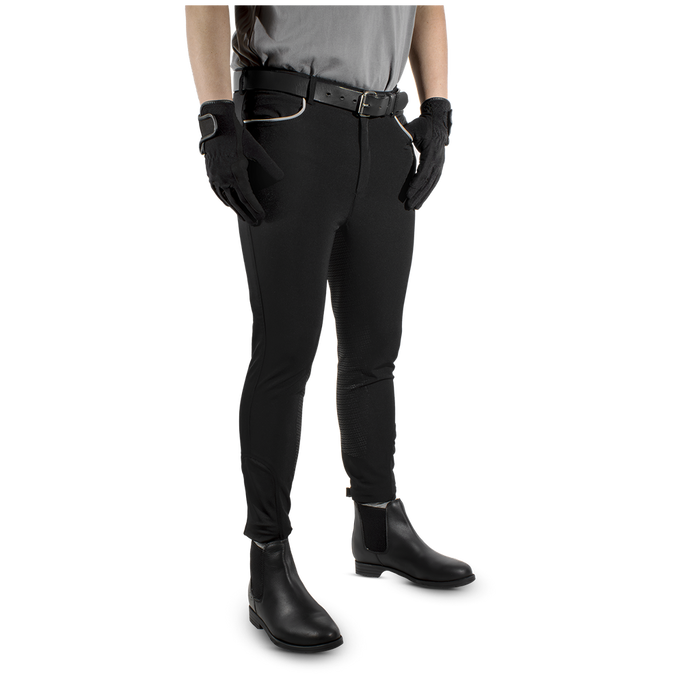 Equileisure Mens Silicone Breeches Grey