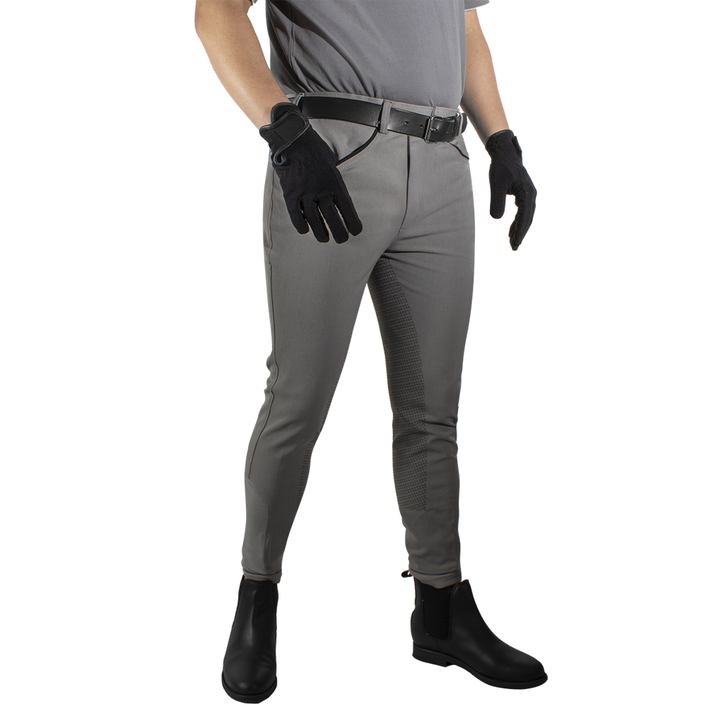 Equileisure Mens Silicone Breeches Black